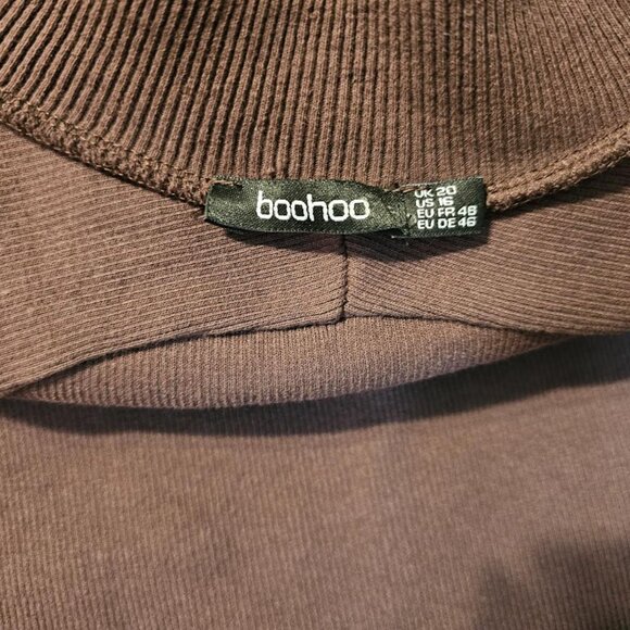 Boohoo brown sweater size 16 - Picture 4 of 5